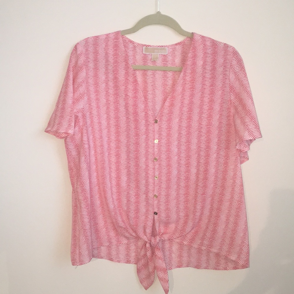 Michael Kors front tie top